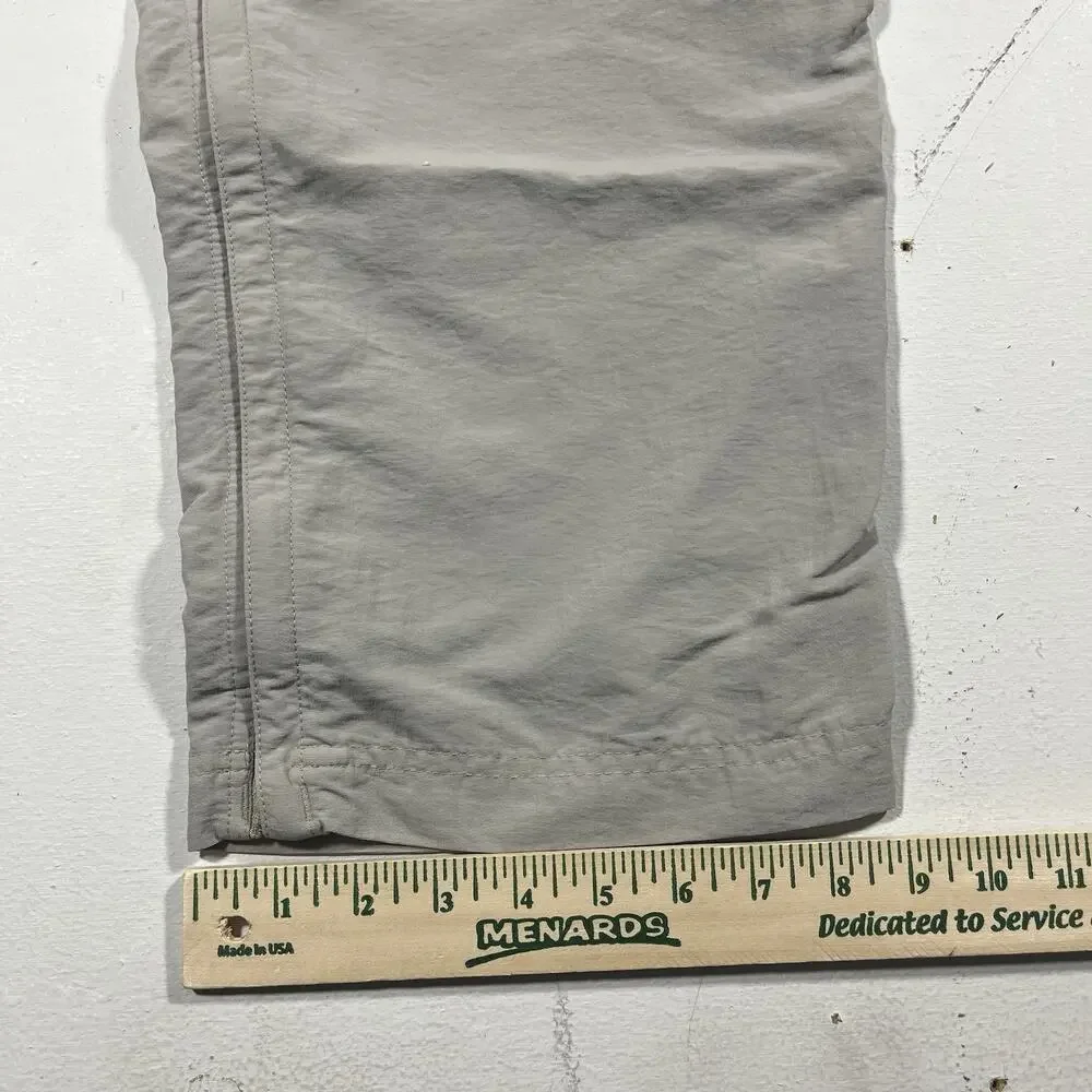 The North Face Convertible Zip Off Cargo Hiking Pants XL Beige Nylon